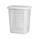 Cesto de roupa branco 30L