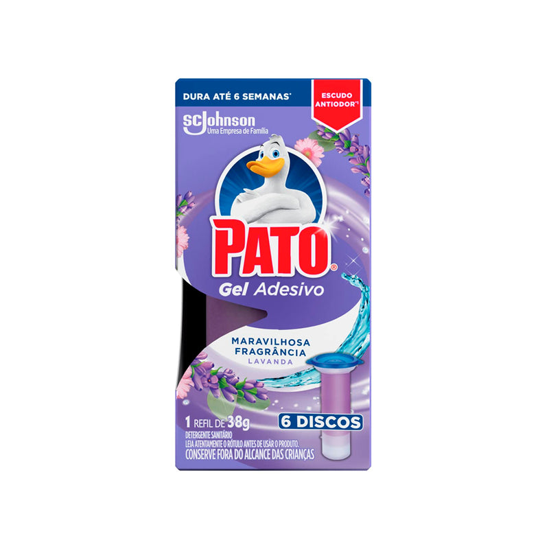 Refil Pato gel adesivo com 6 discos