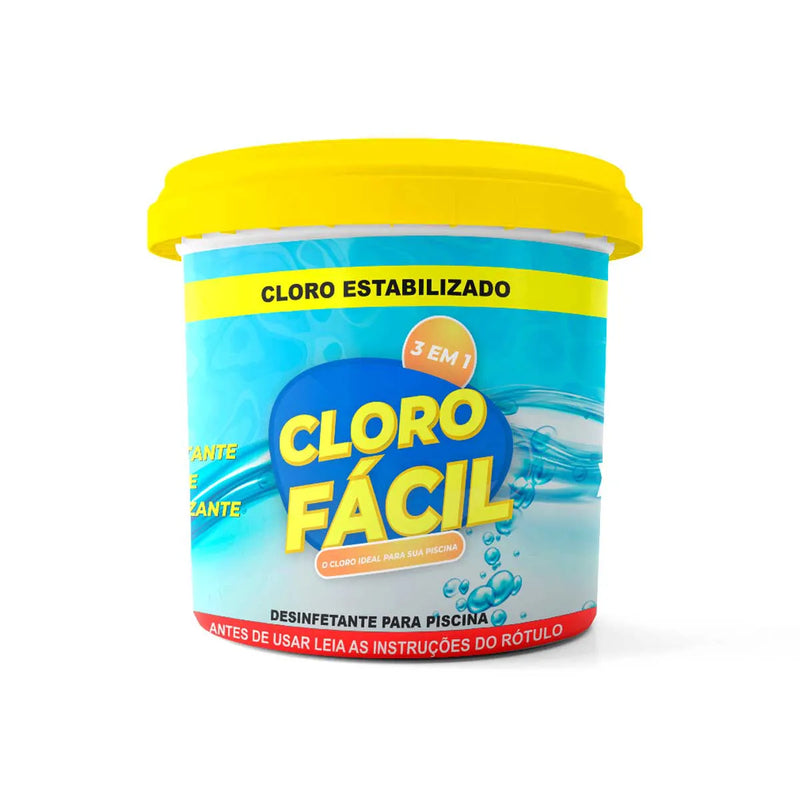 Cloro fácil 3 em 1 10kg (Desinfetante, oxidante e estabilizante)